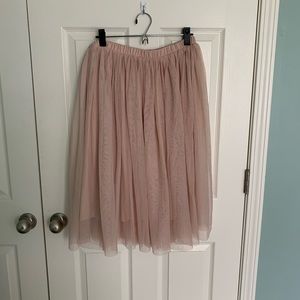 Pink tulle skirt